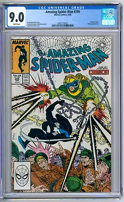 Buy Amazing Spider-Man 299 CGC Graded 9.0 VF/NM Venom Mcfarlane Marvel Comics 1988 • 99.90£
