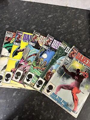 Buy Daredevil Copper Age Comics Marvel 1985 Bundle - Job Lot Comic Books 6x • 15.99£