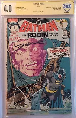 Buy 1971 Batman 234 CBCS SS Denny O'Neil 4.0 1st Silver Age App Of Two-face CGC • 292.52£