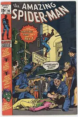 Buy Amazing Spider-Man 96 Marvel 1971 VG FN Green Goblin Drug Issue Stan Lee Gil Kan • 50.01£
