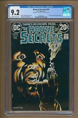 Buy House Of Secrets #103 Double Cover Bernie Wrightson Classic Cover CGC 9.2 • 959.42£