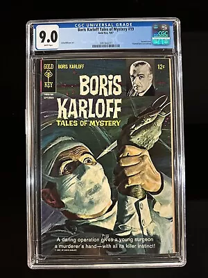 Buy Boris Karloff Tales Of Mystery #19 CGC 9.0 (1967), Painted Cover, Painted Pin-up • 63.95£