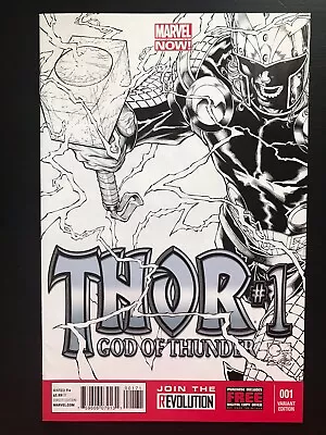 Buy Thor God Of Thunder #1 2012 1:150 Retailer Incentive Sketch Variant Comic Venom • 281.46£