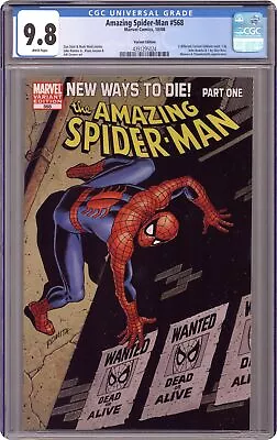 Buy Amazing Spider-Man #568C Romita Sr. 1:25 Variant CGC 9.8 2008 4391295024 • 107.24£