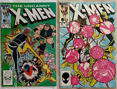 Buy Lot Of 2: Uncanny X-Men #178 & #188 (1984) Marvel Comics • 2.19£
