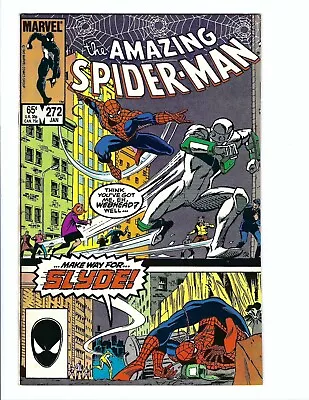 Buy Amazing Spider-Man 272, VF+ 8.5, Marvel 1986, Ron Frenz, 1st App Slyde • 9.91£