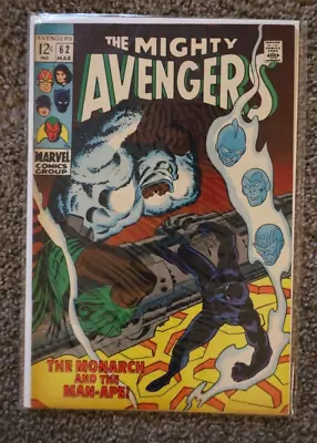 Buy Avengers Comic Issue 62 1969 6.5+ FN+ + Grade Very Clean 1st App Man-Ape • 47.97£