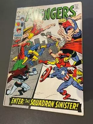 Buy Avengers #70 - 1st Nighthawk /Sinister Squadron - Marvel Comics - 1969 LOW GRADE • 30£