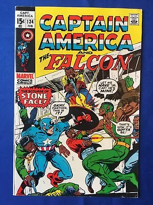 Buy Captain America #134 VFN- (7.5) MARVEL ( Vol 1 1971) 1st App Stone Face (2) • 28£