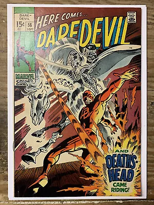 Buy Daredevil #56/Silver Age Marvel Comic Book/1st Death’s Head/VF+ • 44.08£