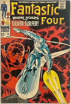 Buy FANTASTIC FOUR #72 (1968) Silver Surfer FN • 75£
