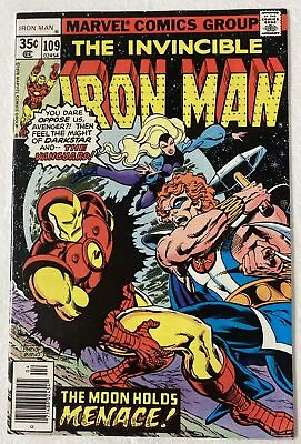 Buy INVINCIBLE IRON MAN 109 (Marvel Comics 1978) 1st App. THE VANGUARD 9.0~9.2 • 11.95£