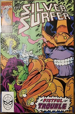 Buy Silver Surfer #44 1st Infinity Gauntlet Thanos Jim Starlin Marvel 1990. VF+NM • 23.79£