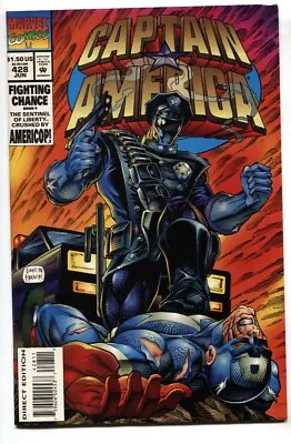 Buy Captain America #428-1994 1st Appearance Of AMERICOP NM- • 19.02£