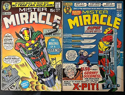 Buy DC Comics Mister Miracle #1 & #2 1971 1st Appearance First Solo Series VFN & FN • 59.99£