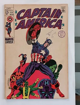Buy Captain America 111 Fine/Fine- £75 1969. Postage On 1-5 Comics 2.95 • 75£