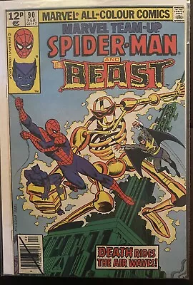 Buy Marvel Team-Up #90 Marvel Comics Spider-Man & The Beast • 4£