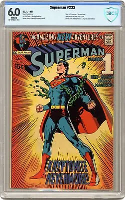 Buy Superman #233 CBCS 6.0 1971 23-19499A1-004 • 157.69£