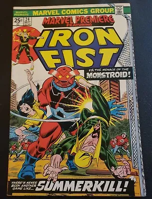 Buy Marvel Premiere #24 Marvel Comics 1975 Iron Fist Vs Monstroid! Chris Claremont • 2.40£