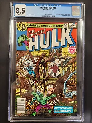 Buy Incredible Hulk #234 CGC 8.5 WHITE PAGES 1979 • 36.19£