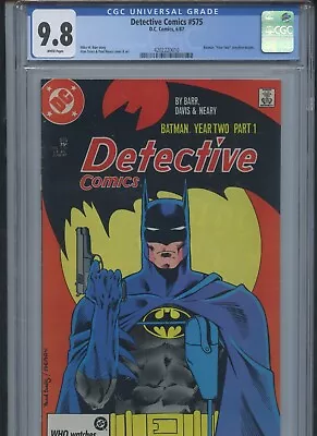 Buy Detective Comics #575 1987 CGC 9.8 (Year Two Storyline Begins) • 127.92£