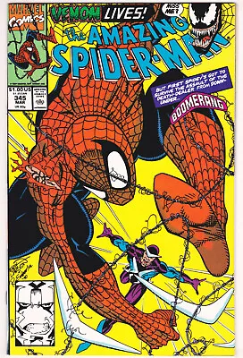 Buy Amazing Spider-Man #345 Near Mint Minus 9.2 First Appearance Of Cletus Kasady • 19.89£