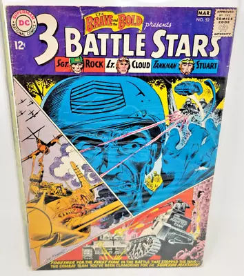 Buy Brave And The Bold #52 Battle Stars Sgt Rock Lt Cloud Tankman Stuart *1964* 4.0 • 15.79£