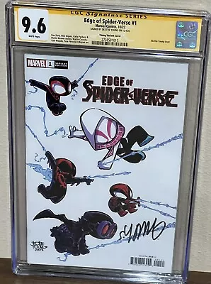 Buy Edge Of Spider-verse #1 Cgc Ss 9.6 Signed By Skottie Young Variant Cover • 79.43£