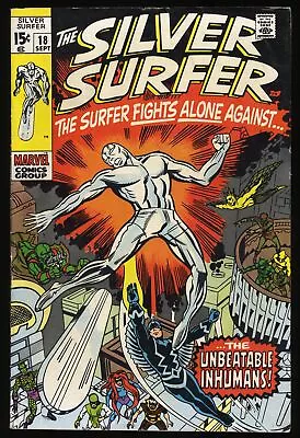 Buy Silver Surfer #18 VG/FN 5.0 Galactus Vs In-Betweener!  Marvel 1970 • 32.17£
