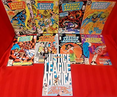 Buy JUSTICE LEAGUE OF AMERICA Lot Of 9 Copper Age Comics(#253-#261 '86-87) DC VG/NM! • 14.90£