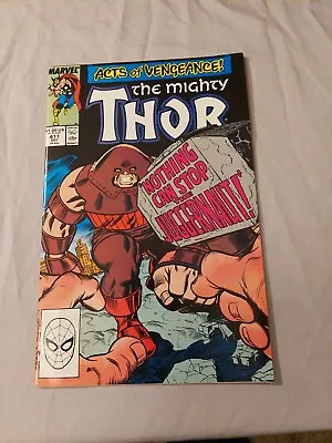 Buy THE MIGHTY THOR #411  1ST Cameo APPEARANCE NEW WARRIORS / NIGHT THRASHER • 29.24£