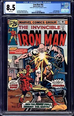 Buy Iron Man #85 1976 Bronze Age Cgc 8.5 Marvel Comics Double Cover! • 120.47£