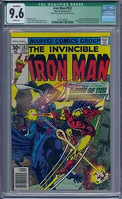 Buy Iron Man #102 Cgc 9.6 Dr Doom 1st Dreadknight Signed George Perez White Pages • 177.37£