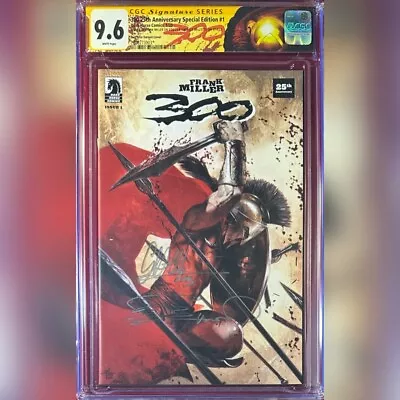 Buy 300 #1 Gabriele Dell'otto Variant Cover Cgc 9.6 Ss 2x Dell'otto Frank Miller • 317.73£