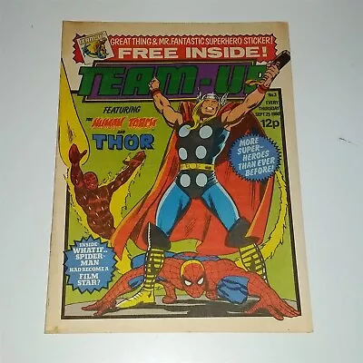 Buy Marvel Team Up #3 25th September 1980 Thor Human Torch British Weekly Comics ^ • 5.99£