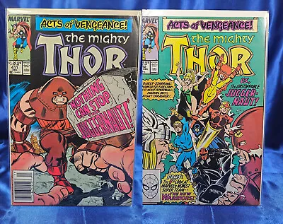 Buy Thor #411 & 411 FN/VF 7.0 1989 1st Appearance Of The New Warriors Marvel Comics • 21.28£