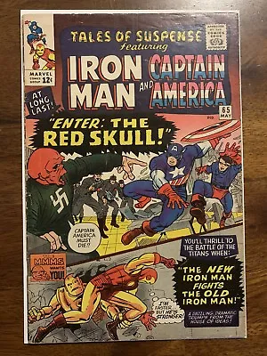 Buy Tales Of Suspense #65 1st Appearance Silver Age Red Skull! Marvel 1965 VG • 92.43£