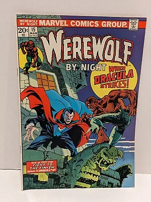 Buy Vintage Werewolf By Night When Dracula Strikes #15 Marvel Comics Group 1973 • 27.98£