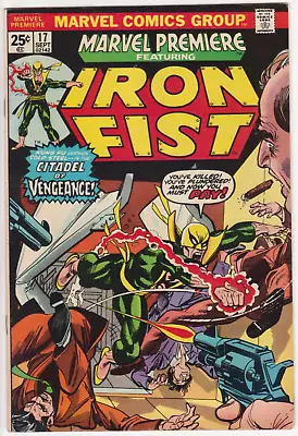 Buy Marvel Premiere #17 Marvel Comics 1974 VF 8.0 3rd Iron Fist! • 20.08£