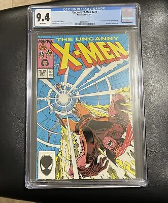 Buy The Uncanny X-Men #221 CGC Graded 9.4 1st App Mr. Sinister • 90.70£