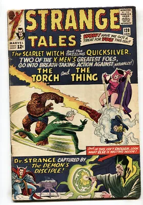 Buy STRANGE TALES #128--comic Book--HUMAN TORCH--SILVER AGE--MARVEL--VG+ • 47.02£
