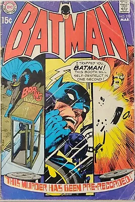 Buy Batman #220 (1970) Vintage Neal Adams Cover, Vietnam War Era Case Traps Batman • 17.36£