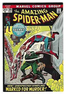 Buy The AMAZING SPIDER-MAN #108 BRONZE AGE MARVEL COMIC BOOK 1st Sha-Shan CIRCA 1972 • 64.33£
