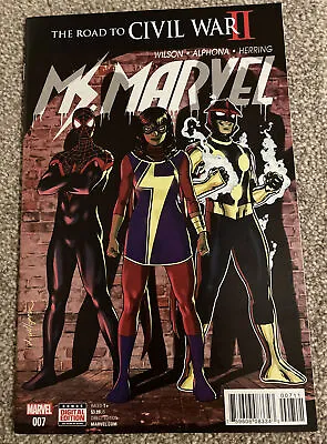 Buy Marvel Comics The Road To Civil War 2 Ms Marvel #7 Mint Condition • 2.25£