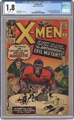 Buy Uncanny X-Men #4 CGC 1.8 1964 4207936001 2nd App. Magneto • 702.79£