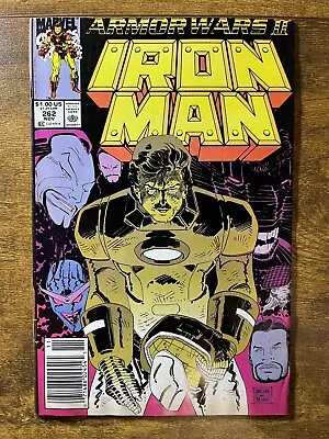 Buy Iron Man 262 Newsstand John Romita Sr Cover Marvel Comics 1990 • 2.37£