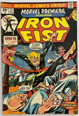 Buy Marvel Premiere 15 (1974) 1st Appearance And Origin Of Iron Fist • 10.50£