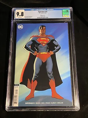 Buy CGC 9.8 SUPERMAN #12  8/19 ADAM HUGHES VARIANT Cover Art DC Comic Book NM RARE • 85£