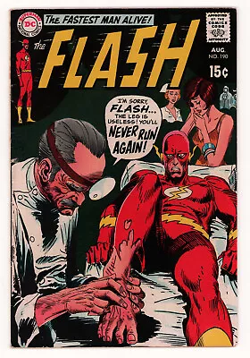 Buy Flash #190 JOE KUBERT, ROSS ANDRU, MIKE ESPOSITO Silver Age DC 1969 VG • 7.12£