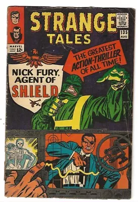 Buy 1965 Strange Tales #135-1st App Of Nick Fury And The Agents Of SHIELD • 47.97£